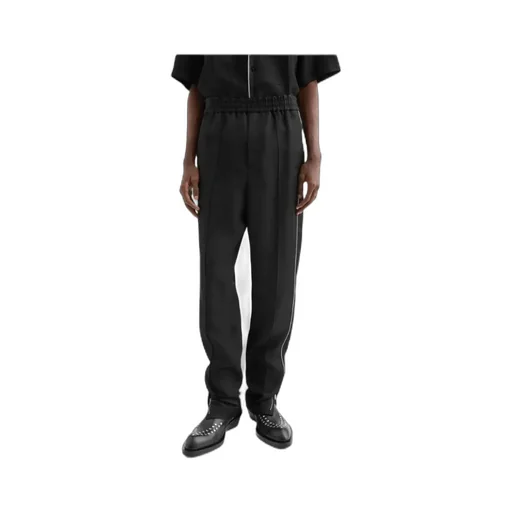 Piped-Trim Trousers