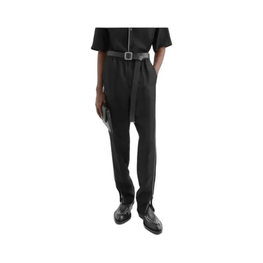 Piped-Trim Trousers