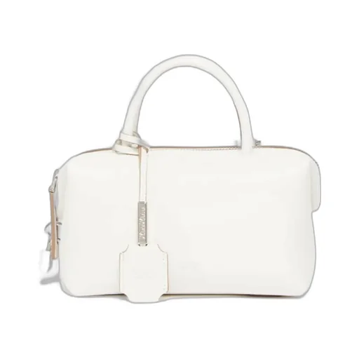 Small Natural Leather Bowler Bag