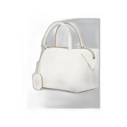 Small Natural Leather Bowler Bag