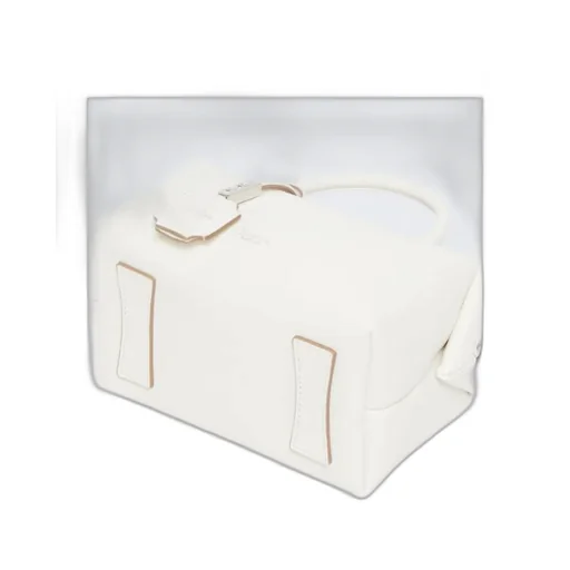 Small Natural Leather Bowler Bag