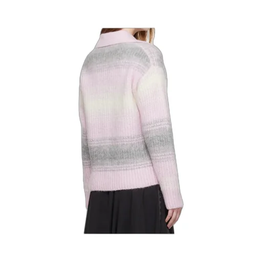 Hairy Knitted Cardigan In Alpaca Wool Kenzo Speed Stripe