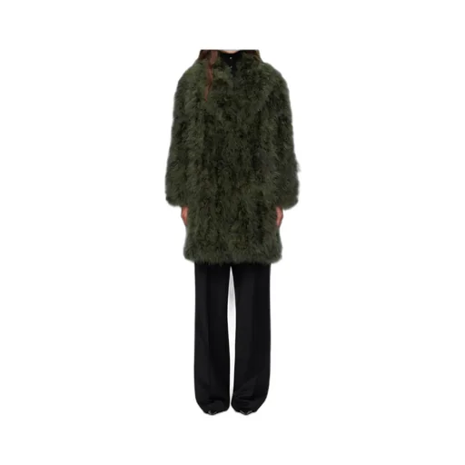 Long Feather Coat