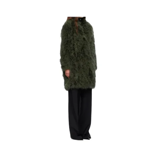 Long Feather Coat