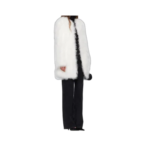 Long Feather Coat
