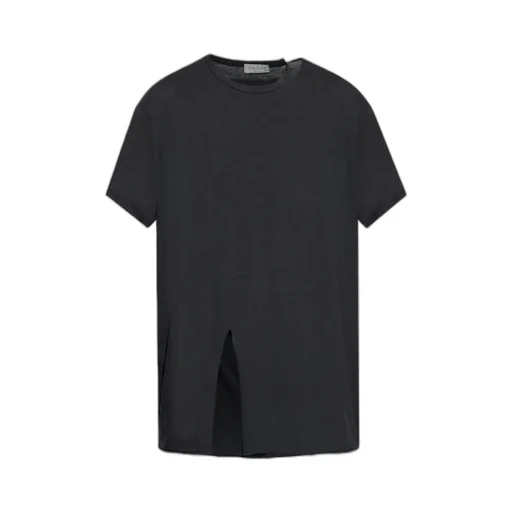 Slit-Detail Short-Sleeve T-Shirt