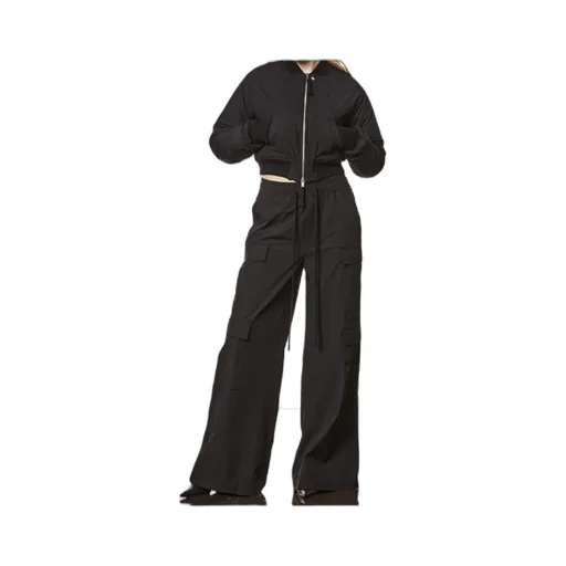 Thom Krom Zip-Up Ruched Bomber Jacket
