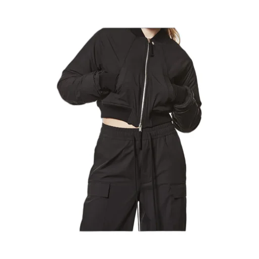 Thom Krom Zip-Up Ruched Bomber Jacket