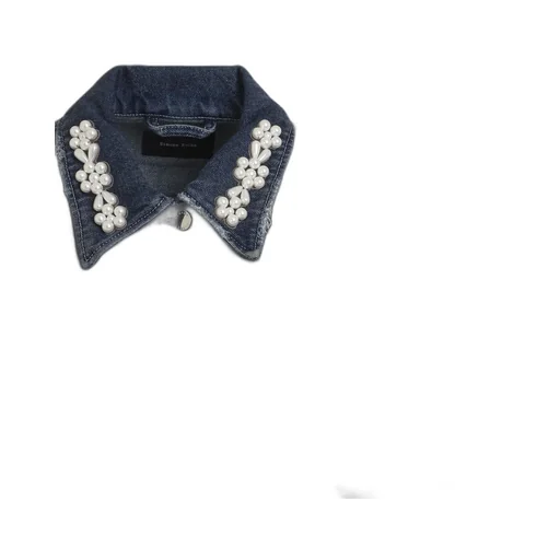 Simone Rocha Embellished Belted Buttoned Denim Jacket
