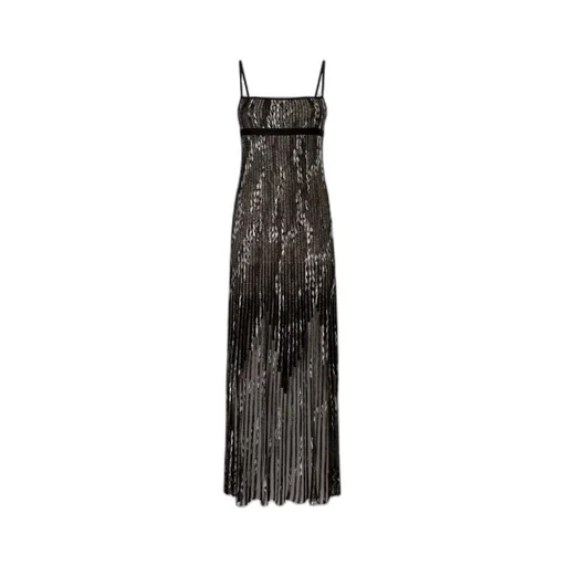 Metallic-Threading Maxi Dress