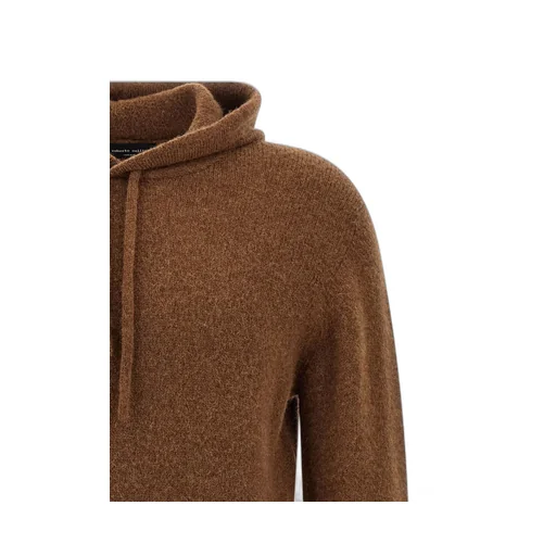 Hooded Cuffed-Sleeve Sweater