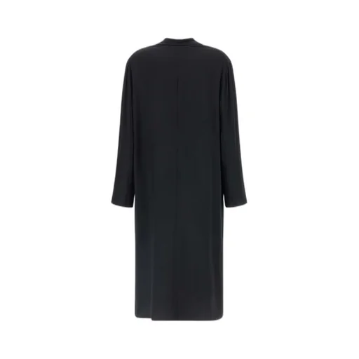 Shawl-Collar Silk Georgette Coat