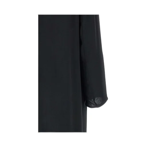 Shawl-Collar Silk Georgette Coat
