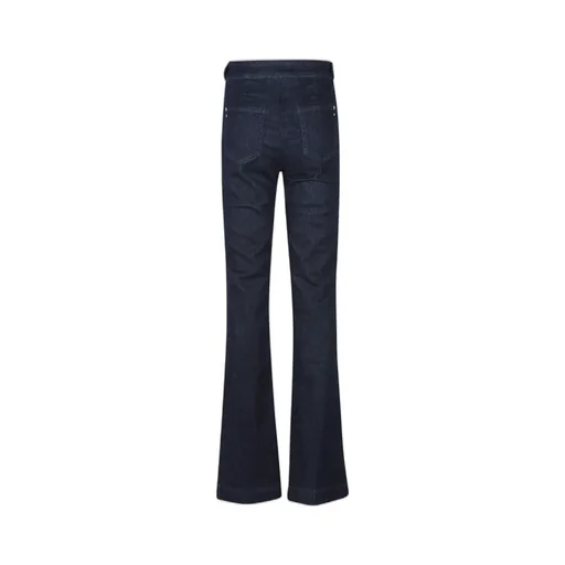 Zip-Fly Buckle-Fastening Jeans