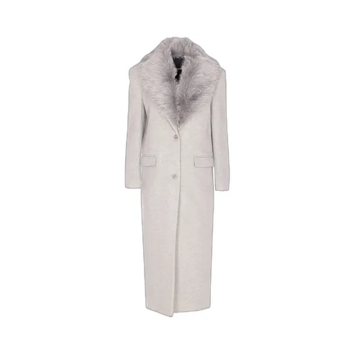 Patrizia Pepe Faux Fur Trimmed Coat