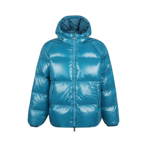 Hooded Down Jacket Sten With Elastic Cuffs
