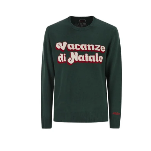 Mc2 Saint Barth Vacanze Di Natale Logo Jacquard Jumper