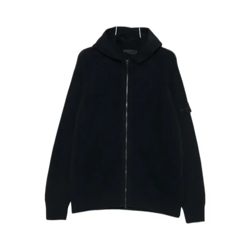 Stone Island Hooded Zip-Up Jumper