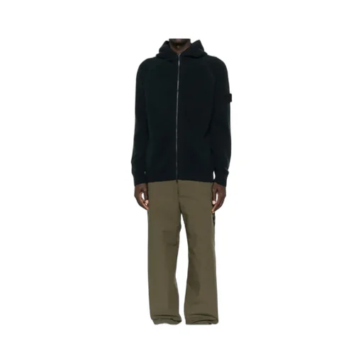 Stone Island Hooded Zip-Up Jumper