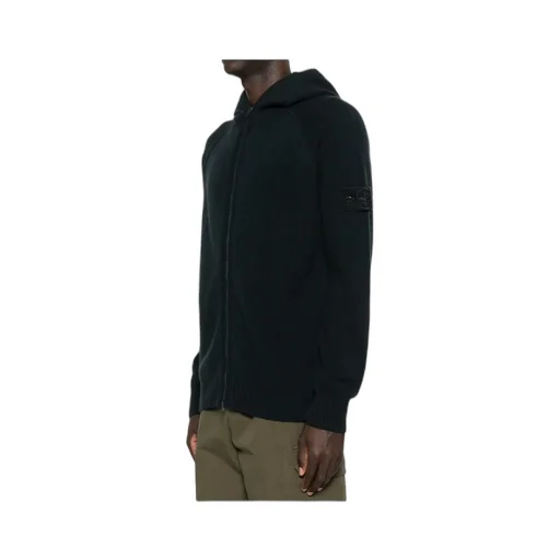 Stone Island Hooded Zip-Up Jumper