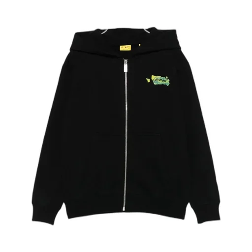 Zip-Up Graphic Hoodie