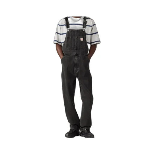 Red Tab Denim Dungarees