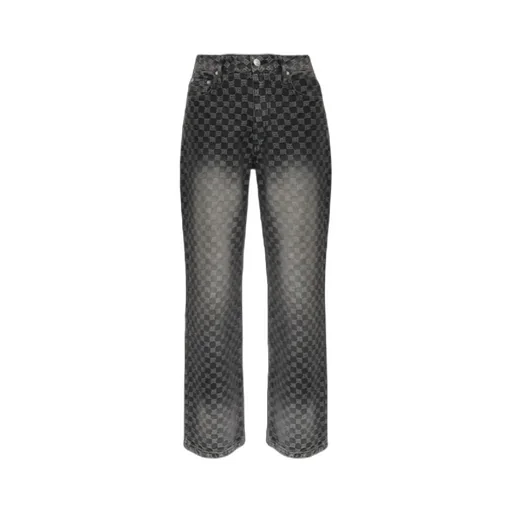 Monogram-Check Jeans