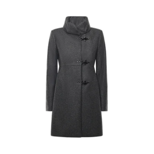 Fay Hook-Closure Wool Coat