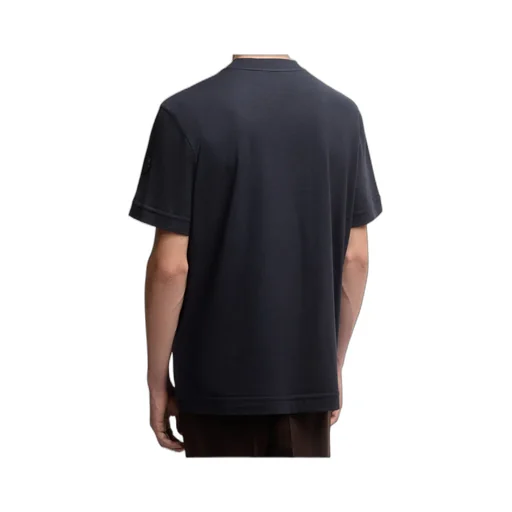 Logo Cotton & Silk T-Shirt With Pocket