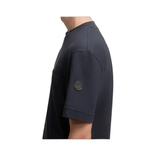Logo Cotton & Silk T-Shirt With Pocket