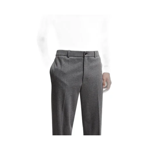 Cotton Blend Tailored Pants