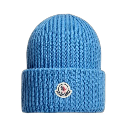 Moncler Logo Patch Knitted Beanie
