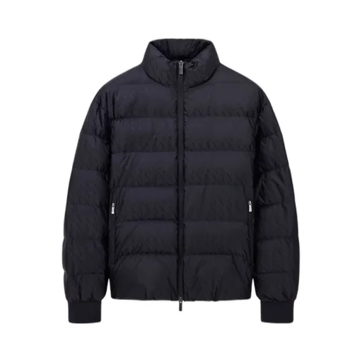 Armani Exchange Tone On Tone Allover Logo Puffer Jacket