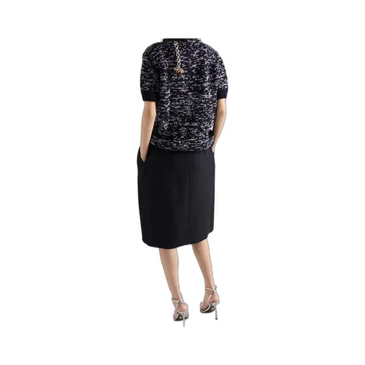 Prada Pendant-Detailed Short-Sleeved Jumper