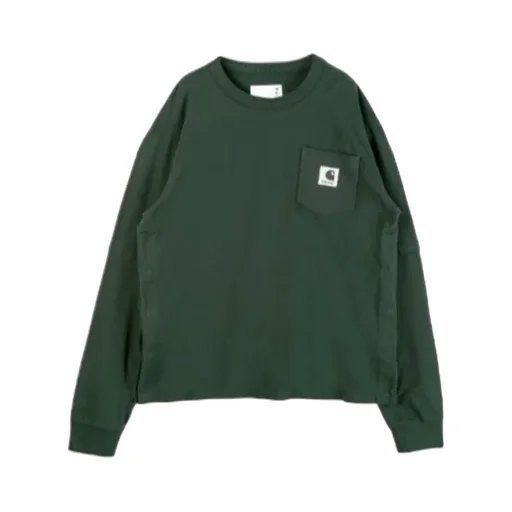 Sacai X Carhartt Wip Logo Patch Crewneck Sweatshirt