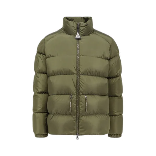 Moncler Logo Patch Zip-Up Puffer Jacket
