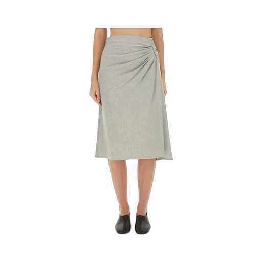 Dries Van Noten Asymmetric Draped Midi Skirt