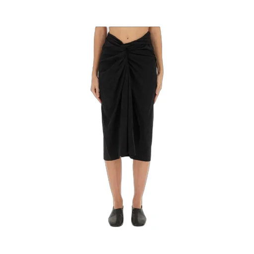 Dries Van Noten Knotted Jersey Skirt
