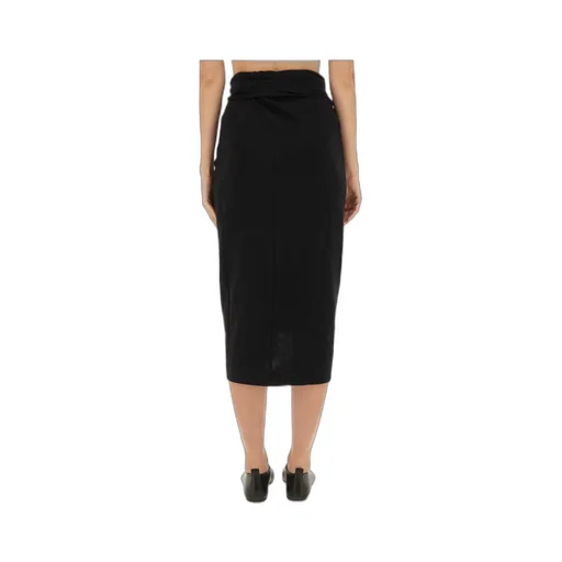Dries Van Noten Knotted Jersey Skirt