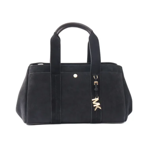 Suede Satchel Bag