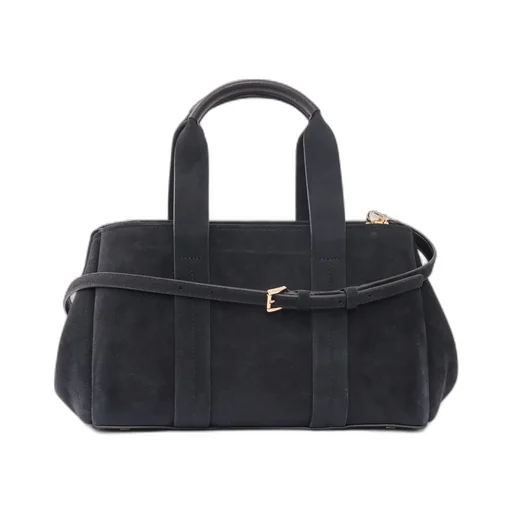 Suede Satchel Bag