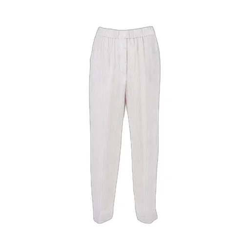 Peserico Ribbed-Velvet Straight Leg Trousers