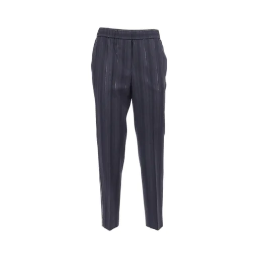 Metallic-Trimmed Trousers
