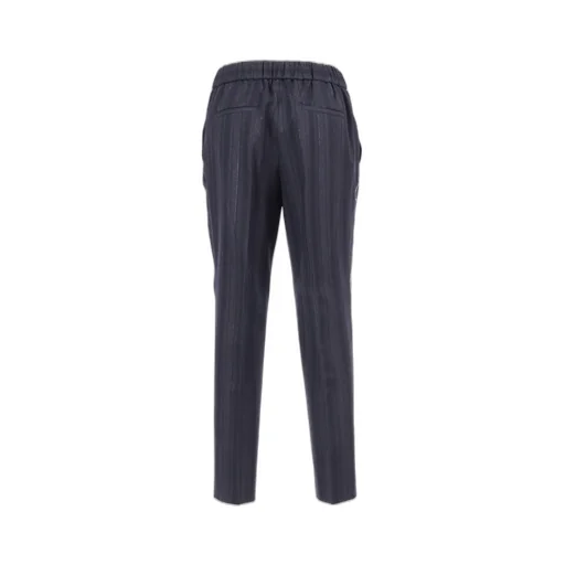 Metallic-Trimmed Trousers