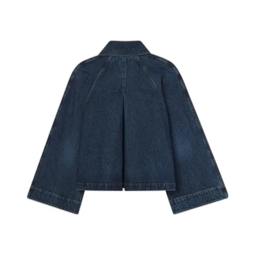 Button-Front Denim Jacket