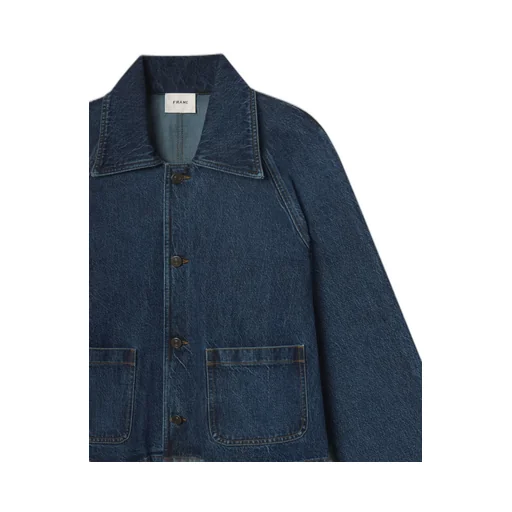 Button-Front Denim Jacket