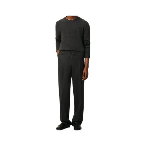 Ami Paris Straight-Leg Pleated Tailored Trousers