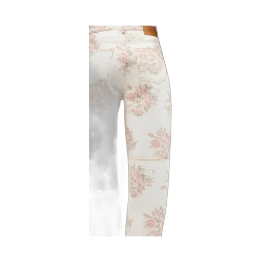 Floral Printed Stary Jeans