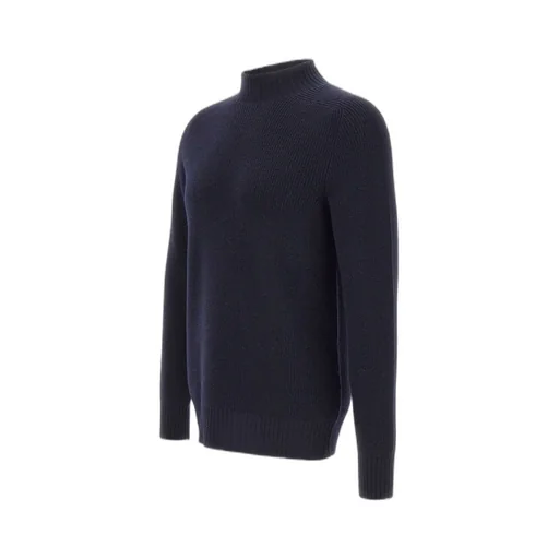 Ribbed High-Neck Sweater