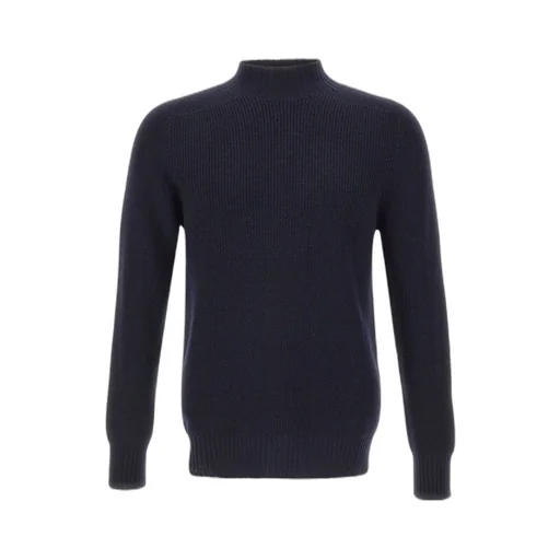 Ribbed High-Neck Sweater